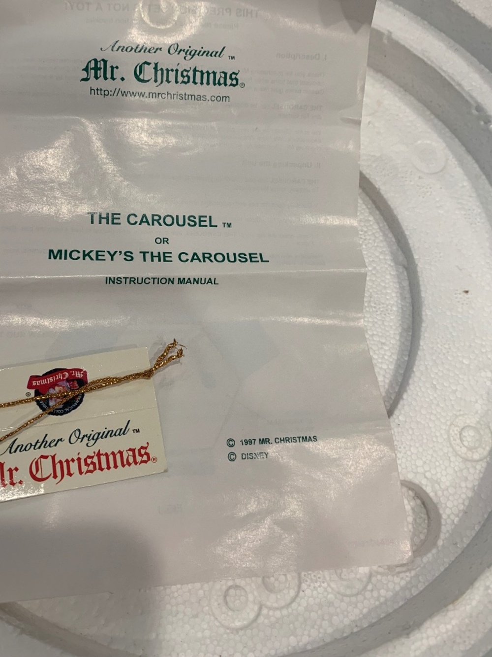 Mr. Christmas Vintage Musical Carousel - Picture 7 of 8